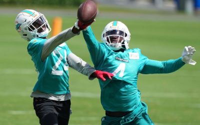 Dolphins young cornerbacks still growing during practice