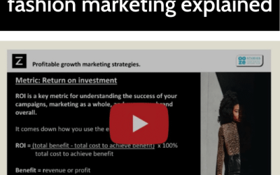 Return on investment (ROI) fashion marketing explained