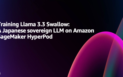 Training Llama 3.3 Swallow: A Japanese sovereign LLM on Amazon SageMaker HyperPod