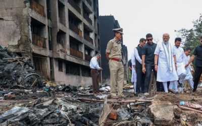 Narendra Modi visits Air India crash site as investigation gets under way