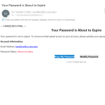 A phishing with invisible characters in the subject line