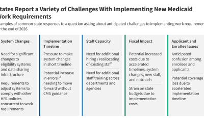 Challenges with Implementing Work Requirements: Findings from a Survey of State Medicaid Programs