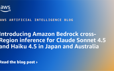 Introducing Amazon Bedrock cross-Region inference for Claude Sonnet 4.5 and Haiku 4.5 in Japan and Australia